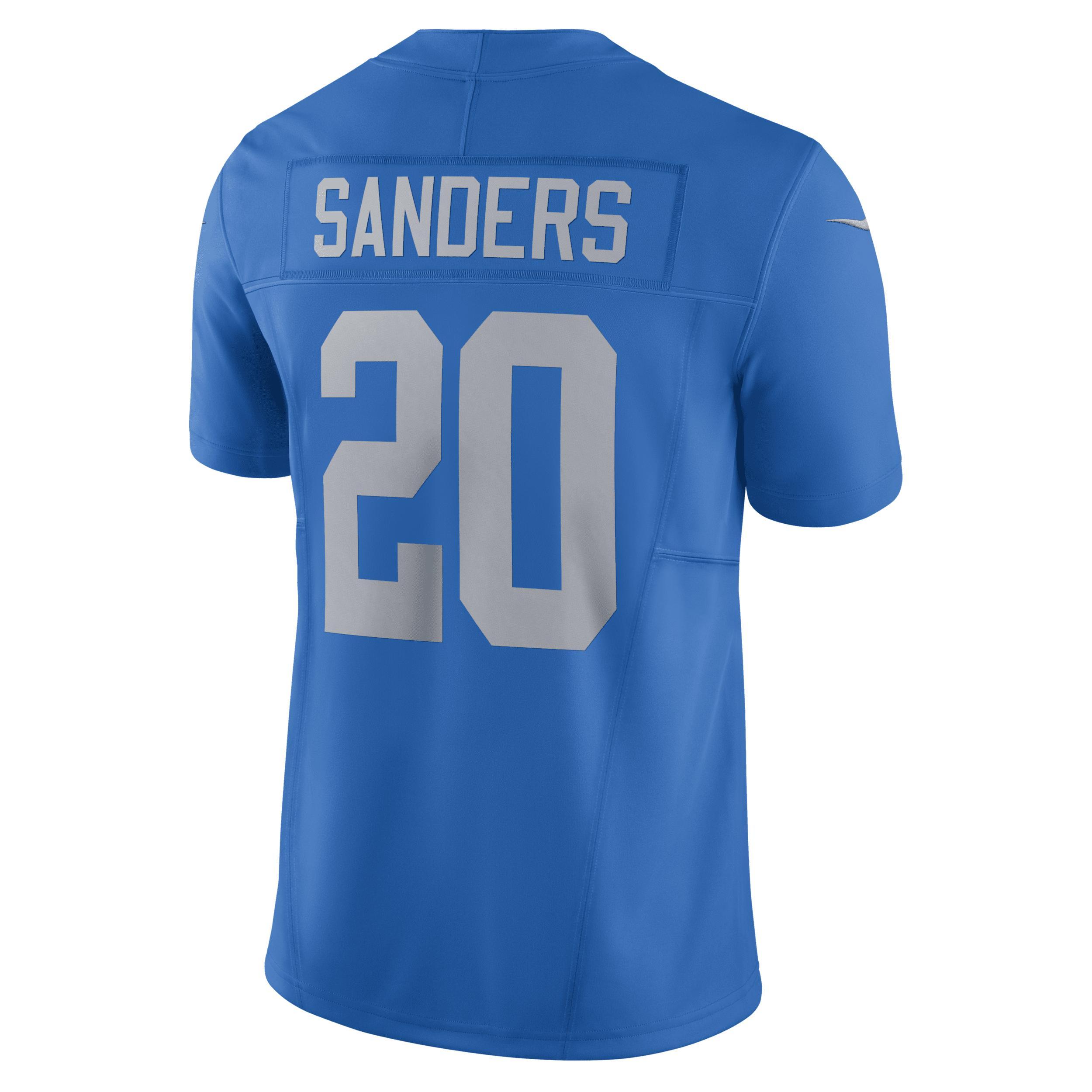 Men's Nike Barry Sanders Blue Detroit Lions Vapor F.U.S.E. Alternate Limited Jersey, Size: Large Product Image