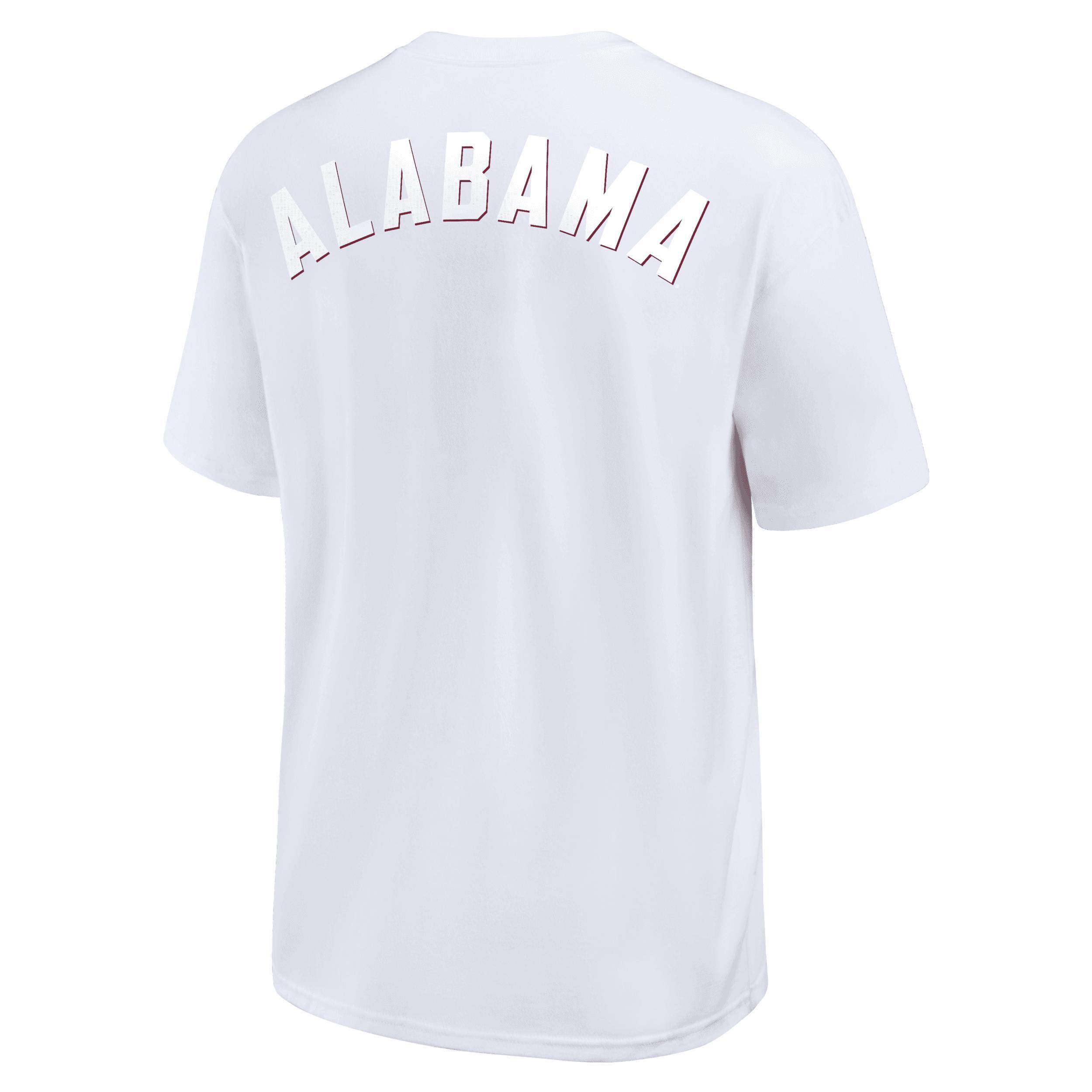 Men's Nike White Alabama Crimson Tide 2-Hit Statement Max90 T-Shirt, Size: 2XL Product Image