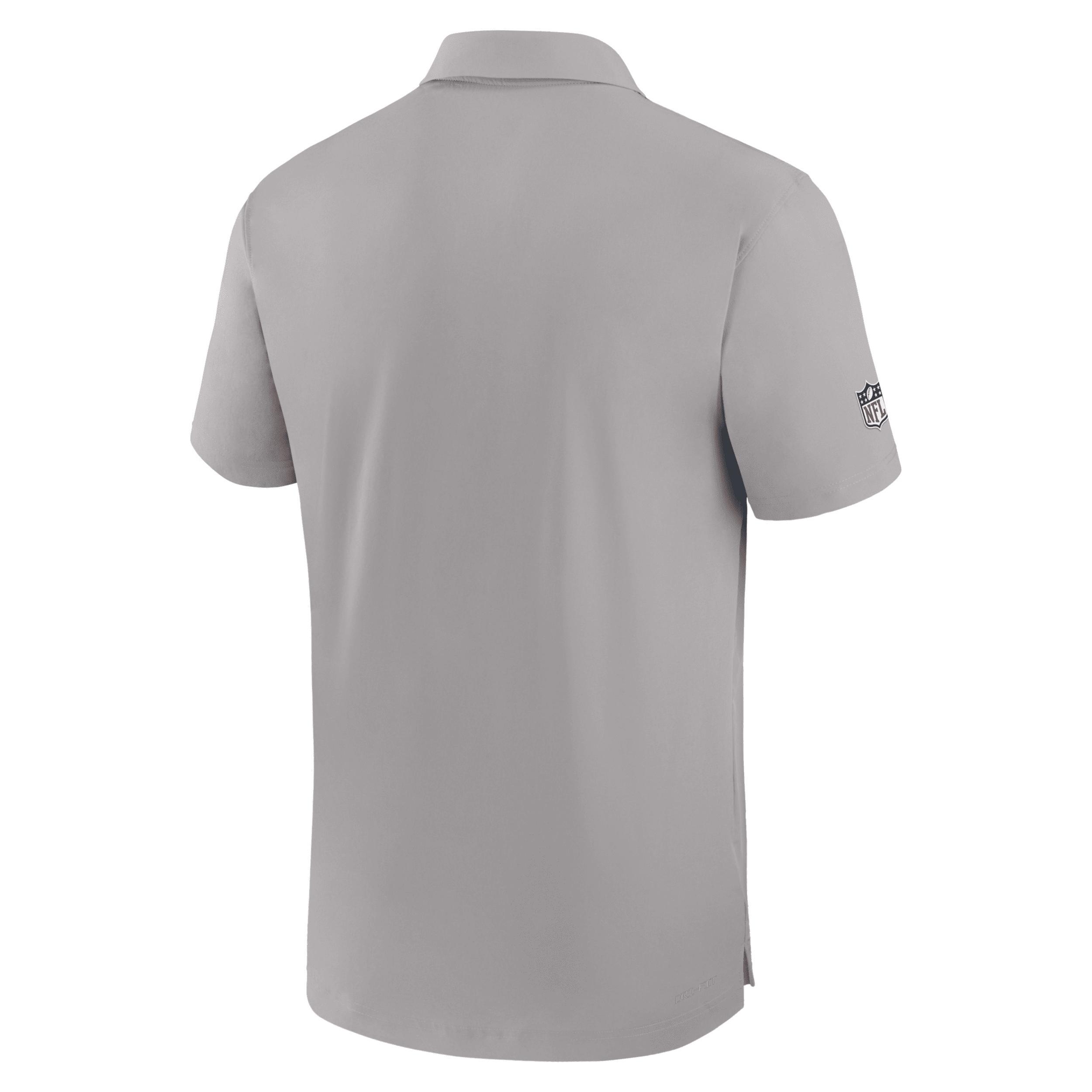 Mens Nike Gray Cleveland Browns Sideline Coaches Performance Polo Product Image