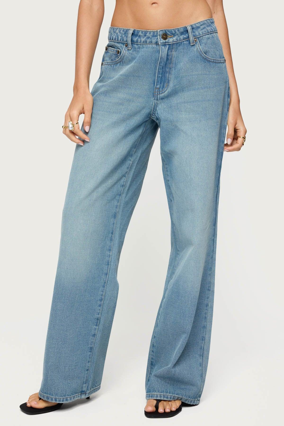 Raelynn Washed Low Rise Jeans Product Image