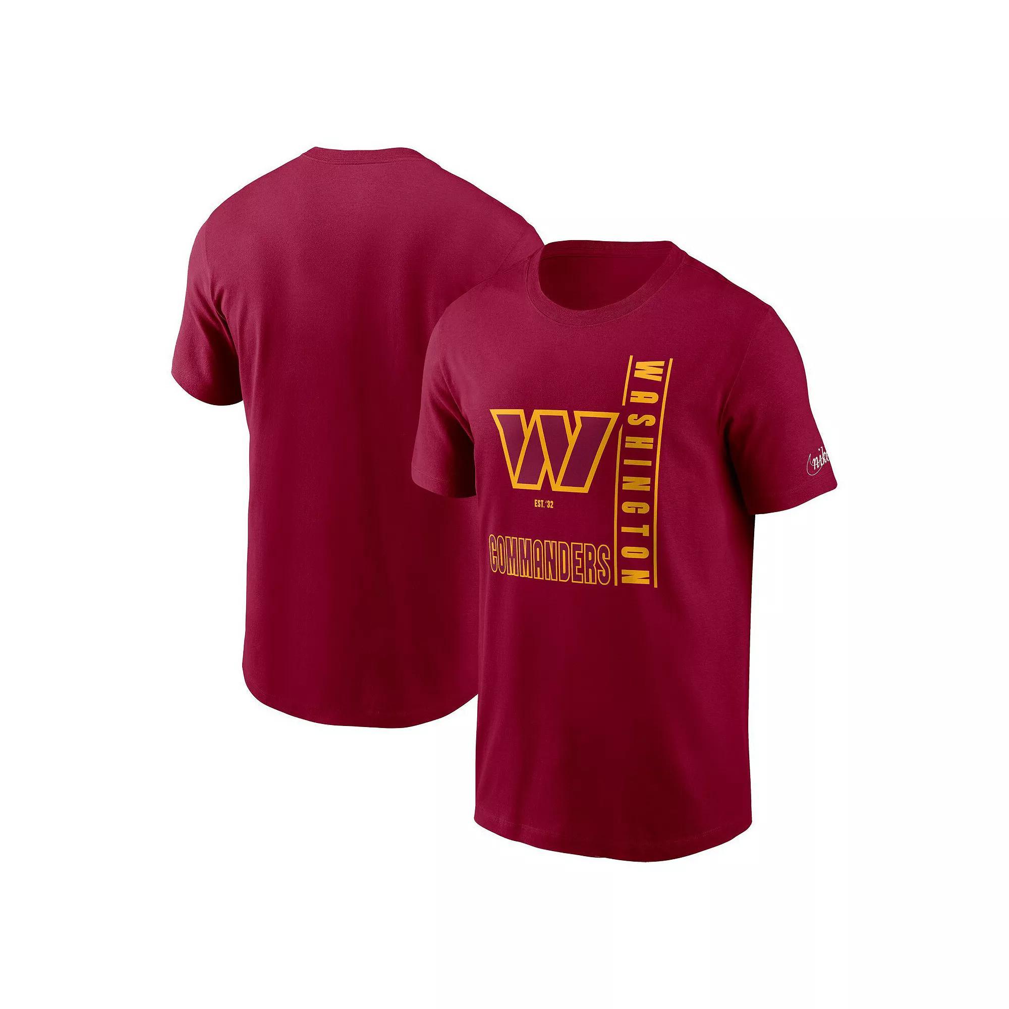 Men's Nike  Burgundy Washington Commanders Lockup Essential T-Shirt, Size: Large, Wft Med Re Product Image