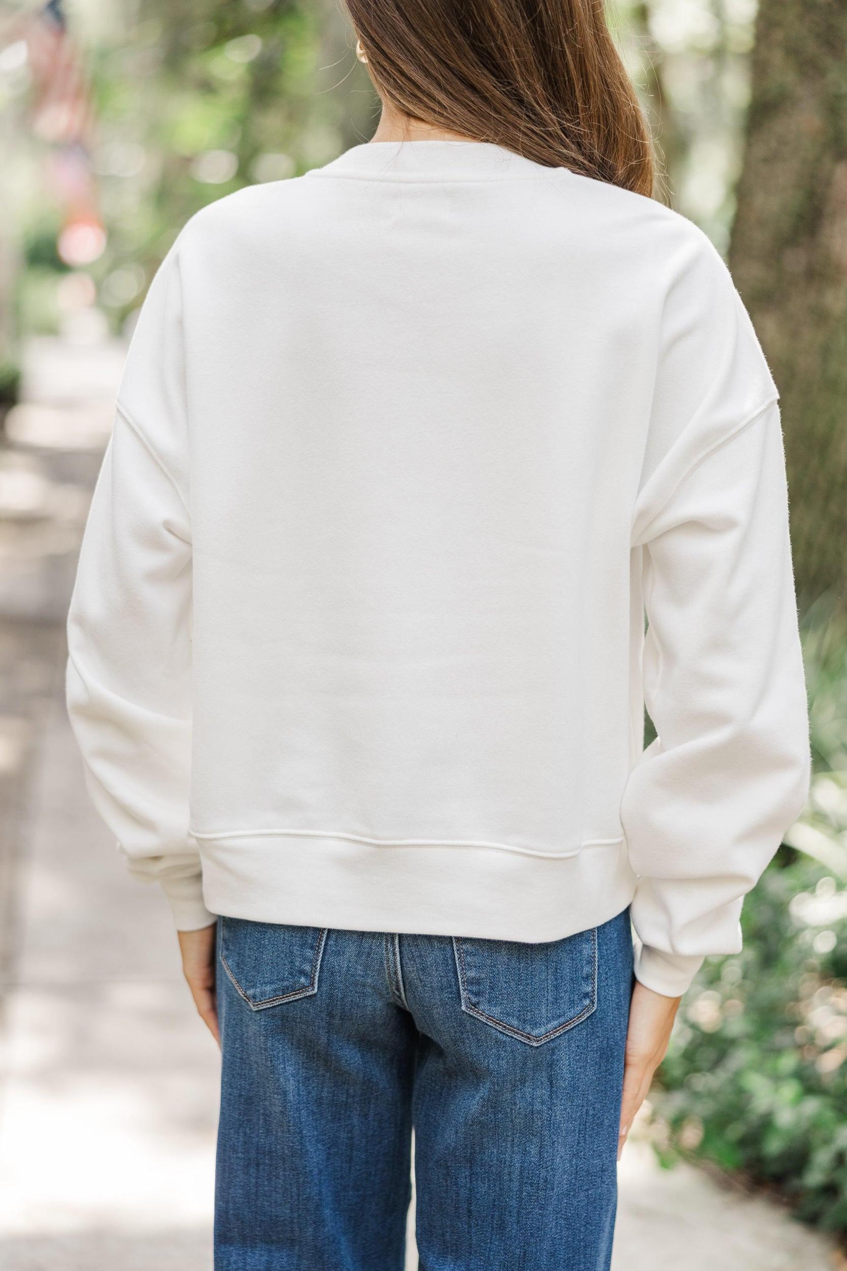 Everyday Everyway Bone White Sweatshirt Female Product Image