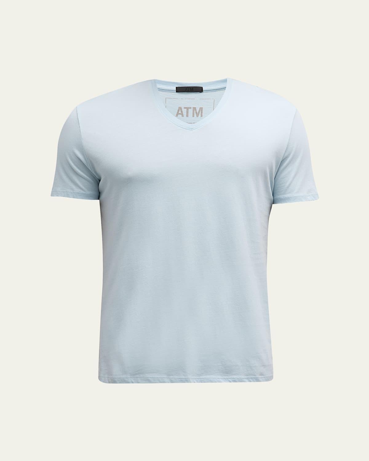 Mens Classic Jersey V-Neck T-Shirt Product Image