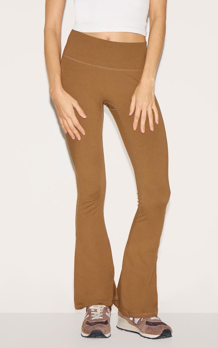 Caramel Sculpt Flare Yoga Pants Product Image