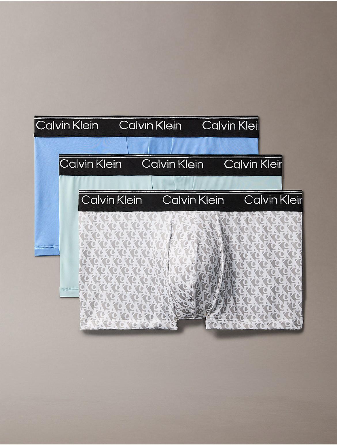Calvin Klein Men's Micro Stretch 3-Pack Low Rise Trunk - Multi - XL Product Image