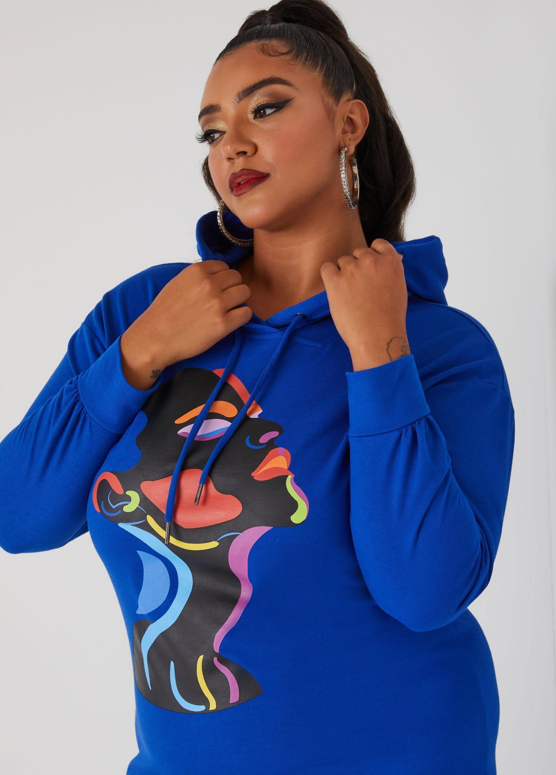 Plus Size Profile Midaxi Graphic Dress Ashley Stewart Product Image