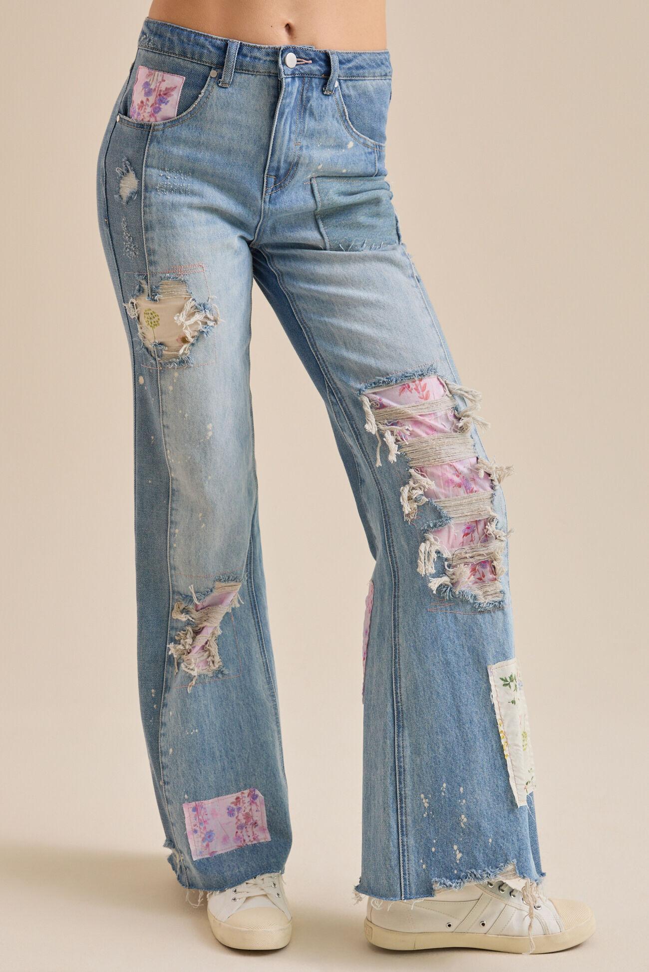 Eloise Patchwork Jeans Product Image