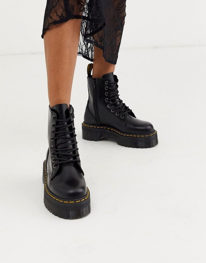 Dr. Martens Womens Jadon Platform Combat Boots Product Image