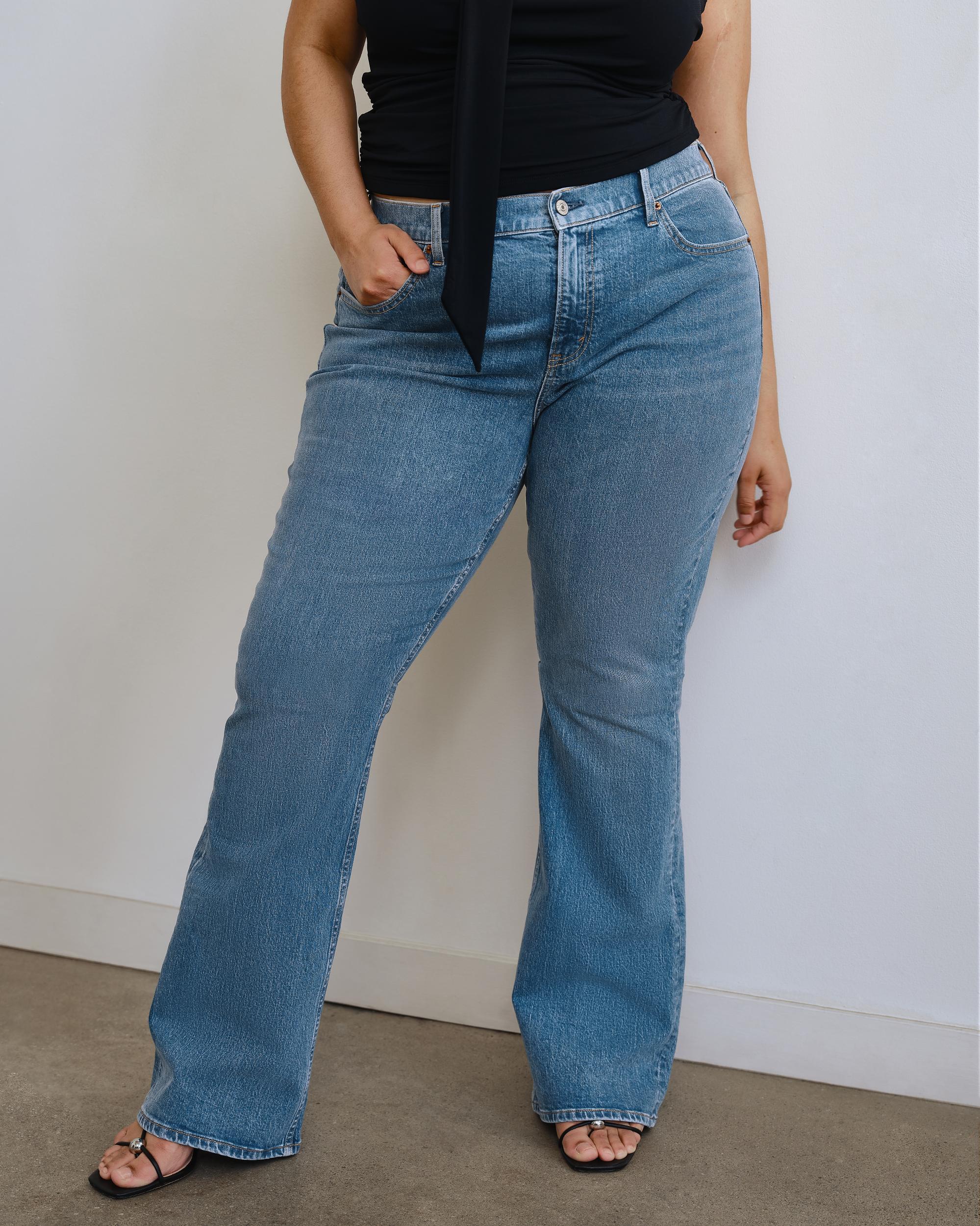 Curve Love Mid Rise Bootcut Jean Product Image