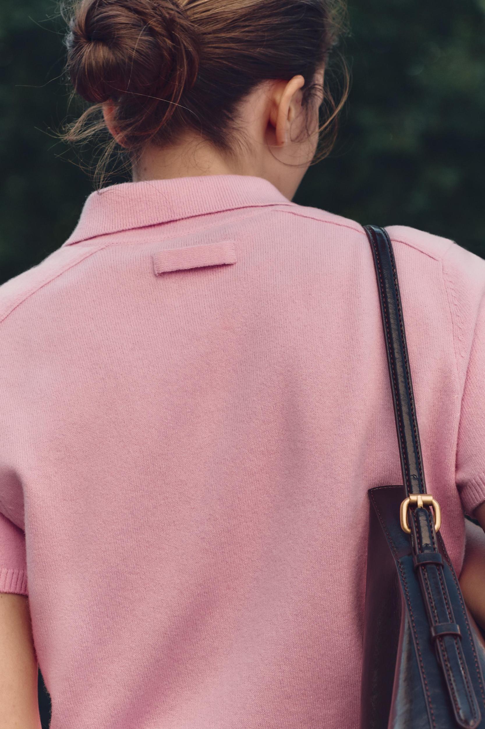 100% WOOL BASIC JERSEY POLO SHIRT Product Image