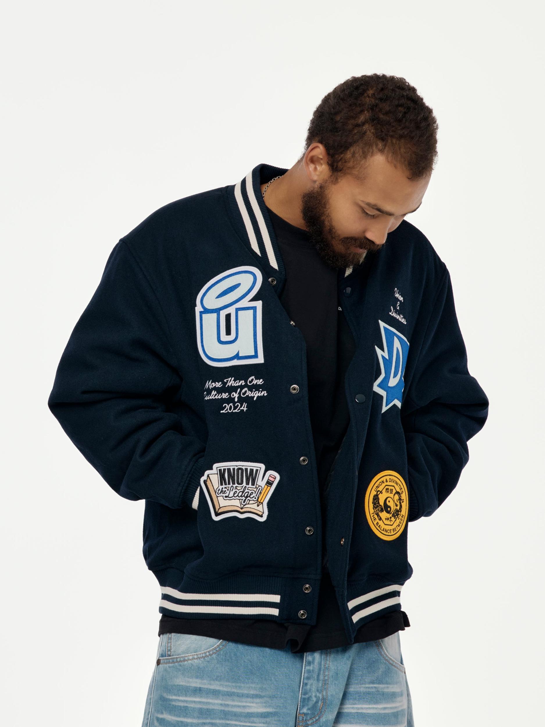 Divinities x Union Varsity Jacket (Navy) Product Image