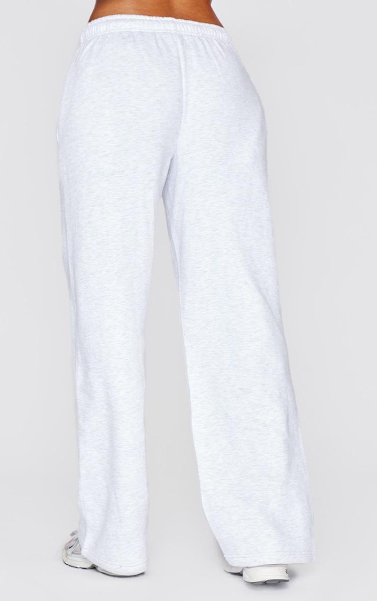 Tall Grey Marl Embossed Studio Archives Wide Leg Sweatpants Product Image