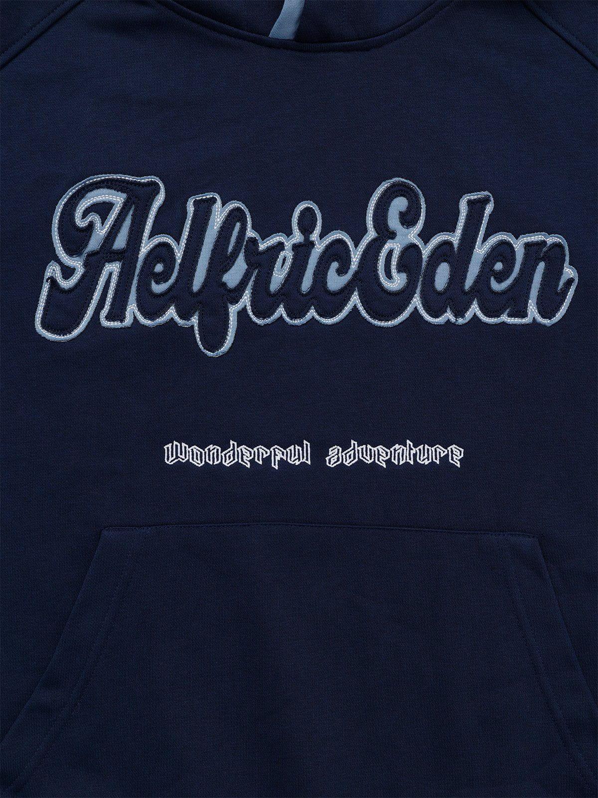 Aelfric Eden Applique Embroidery Hoodie Product Image