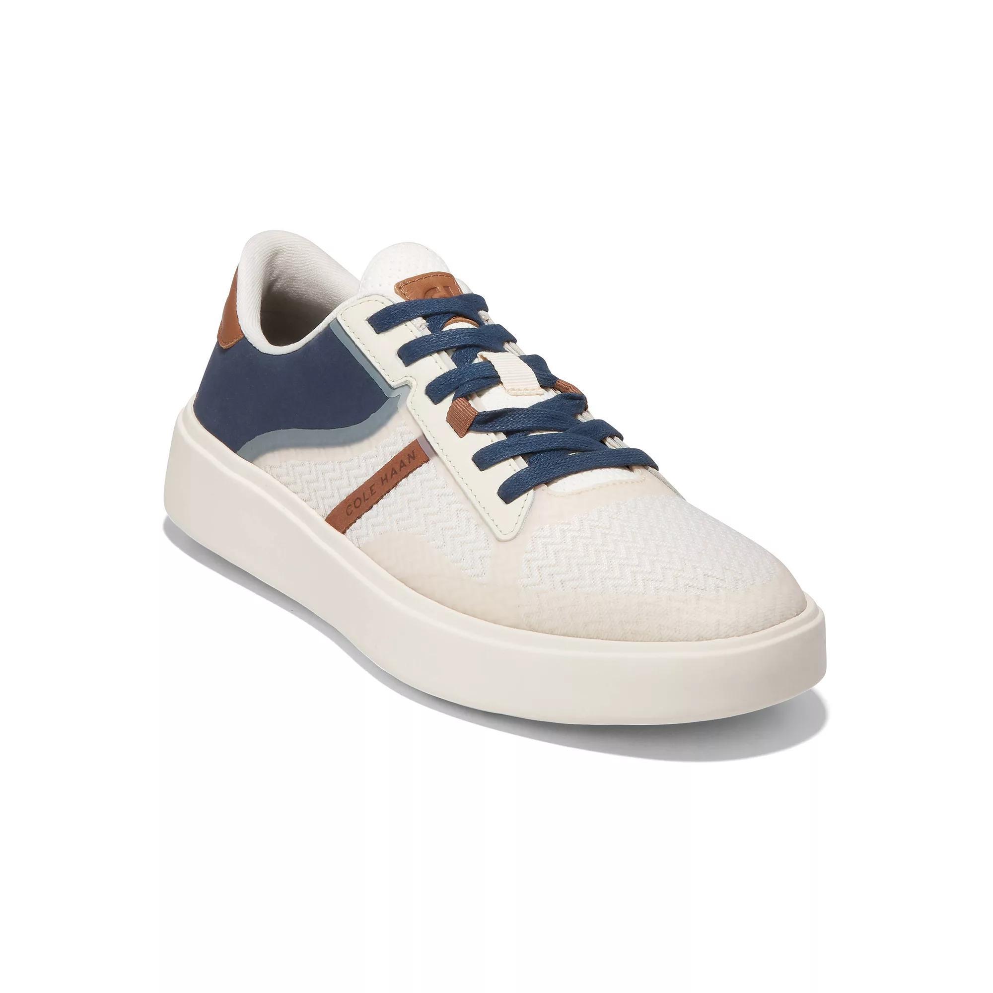 Cole Haan Grand Crosscourt Winner Men's Sneakers, Size: 13, Ivory Navy Blazer Product Image