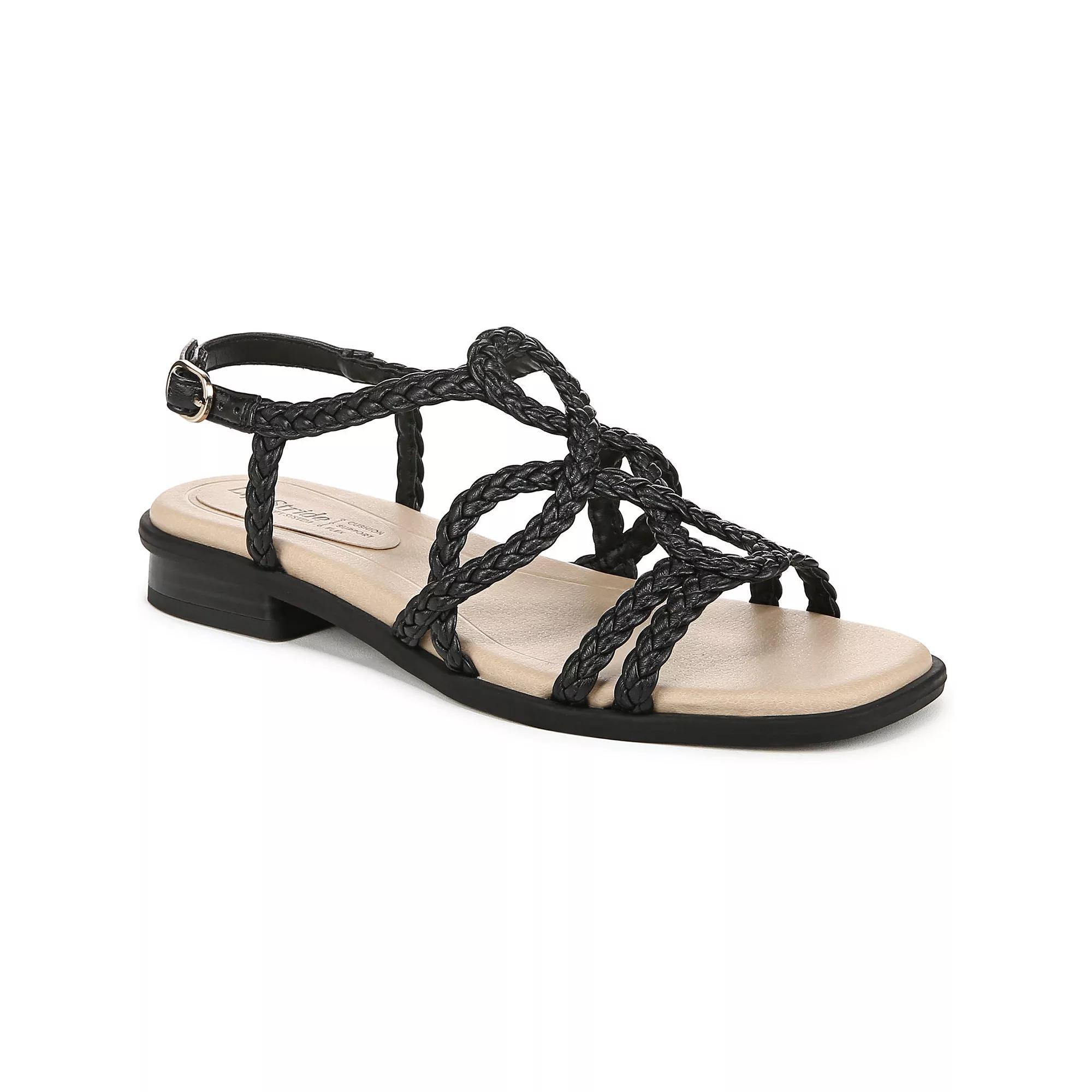 LifeStride Reagan Women's Strappy Sandals, Size: 9 Wide, Black Product Image