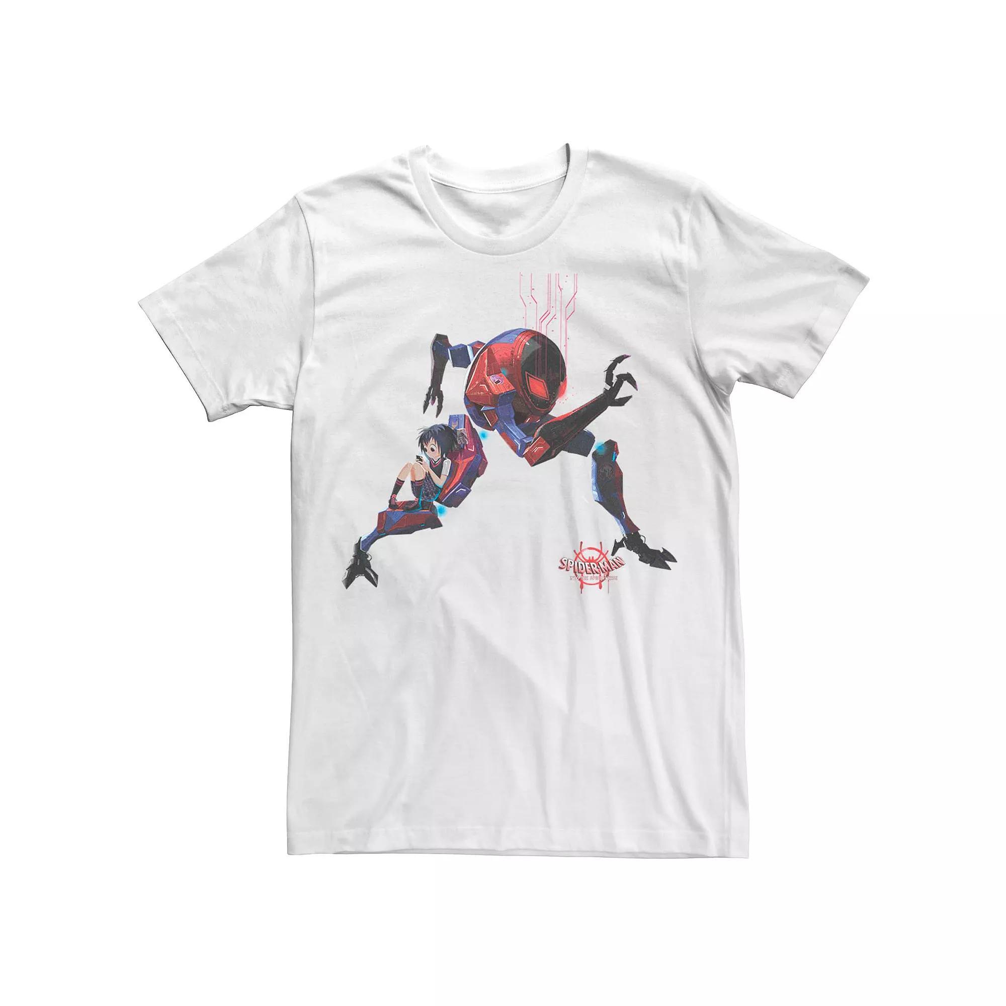 Men's Marvel Spider-Man Into The Spiderverse Peni Parker Robot Suit Tee, Size: Medium, White Product Image