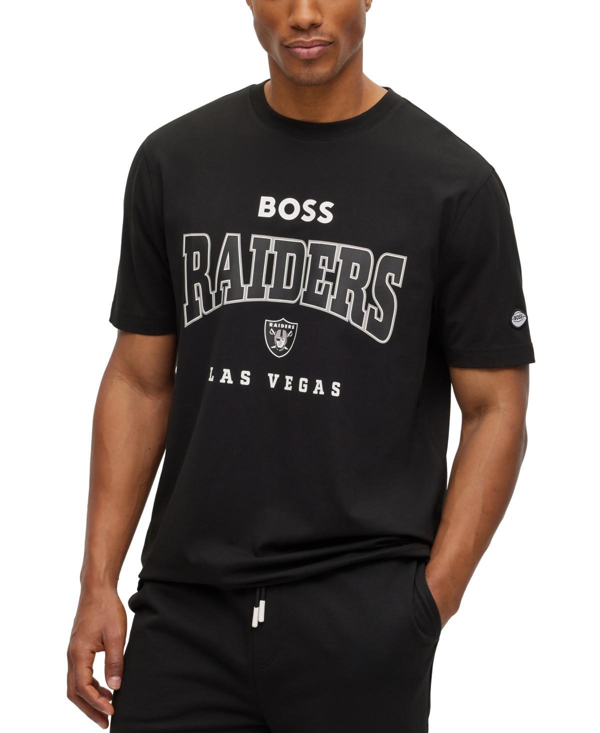 Men's BOSS X NFL  White Los Angeles Rams Huddle T-Shirt, Size: Medium Product Image