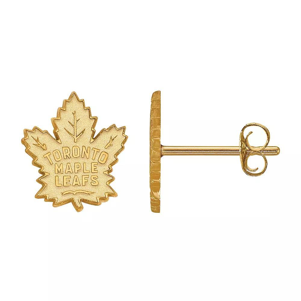 LogoArt Toronto Maple Leafs Sterling Silver Mini Logo Stud Earrings, Women's Product Image