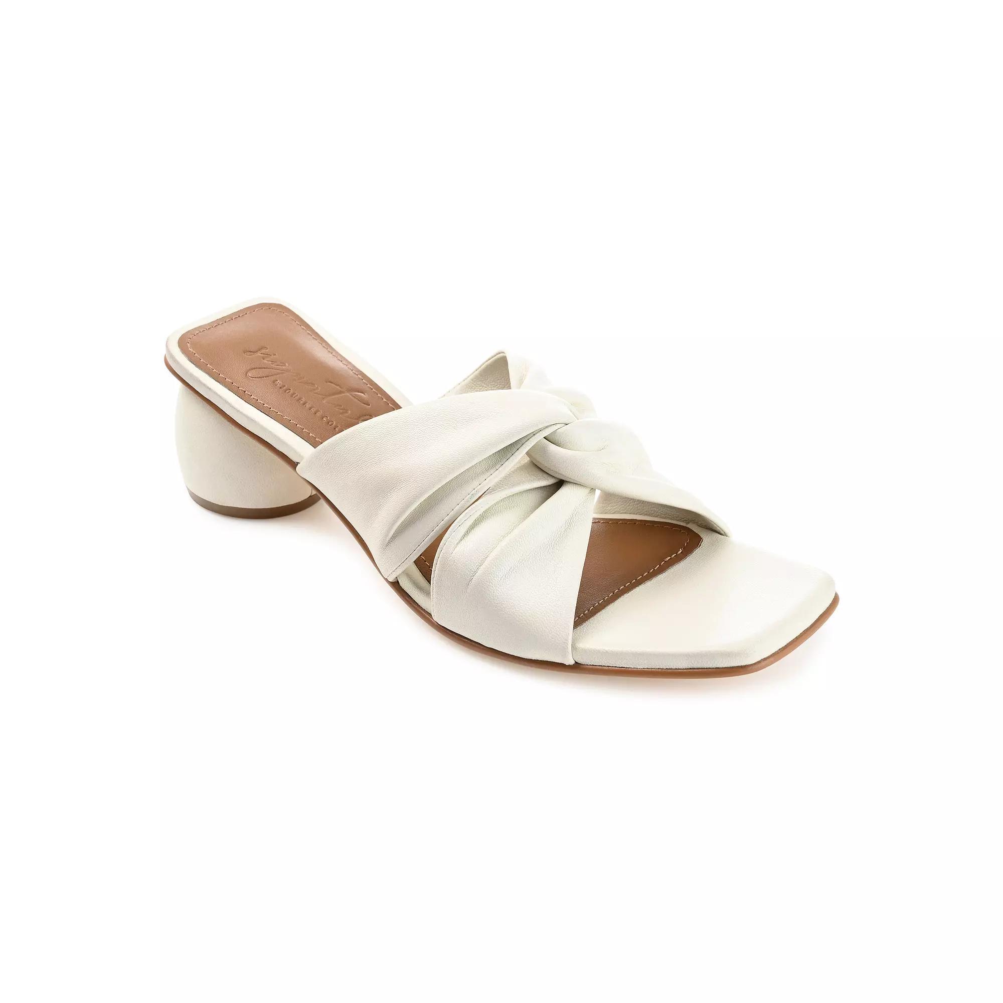 Journee Women's Genuine Leather Tru Comfort Foam Charlize Heels, Size: 7.5, Pink Product Image