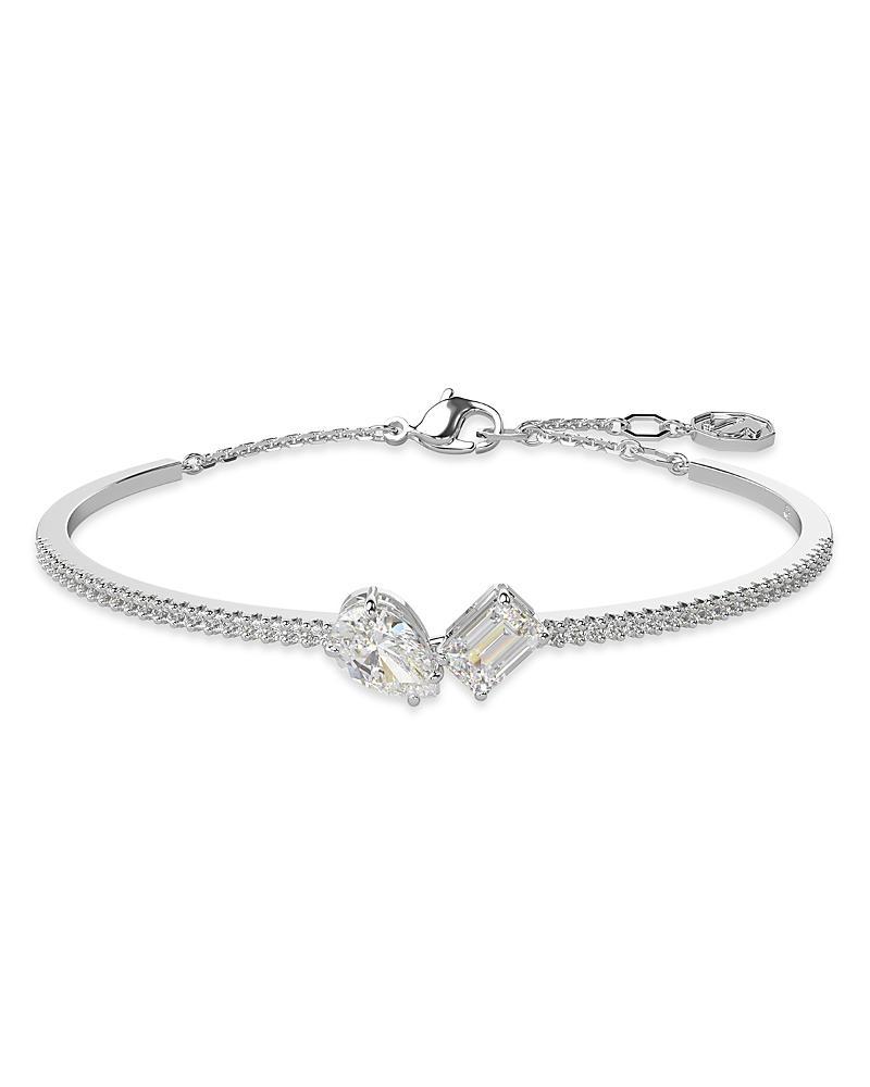 Swarovski Mesmera Mixed Cut Bangle Bracelet in Rhodium Plated Product Image