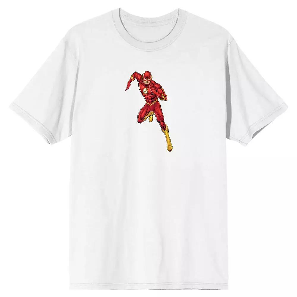 Men's The Flash Superhero Power Pose Tee, Size: XXL, White Product Image