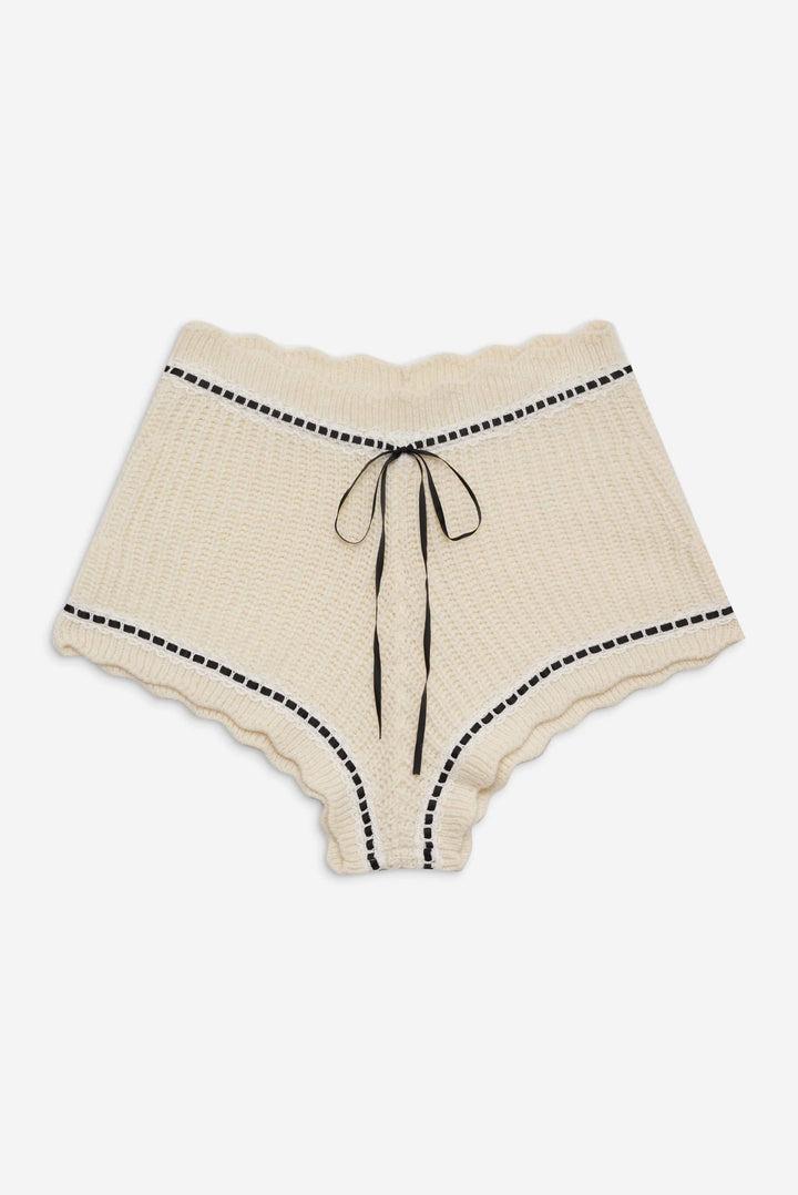 Jeannette Sleep Short — Ivory Product Image