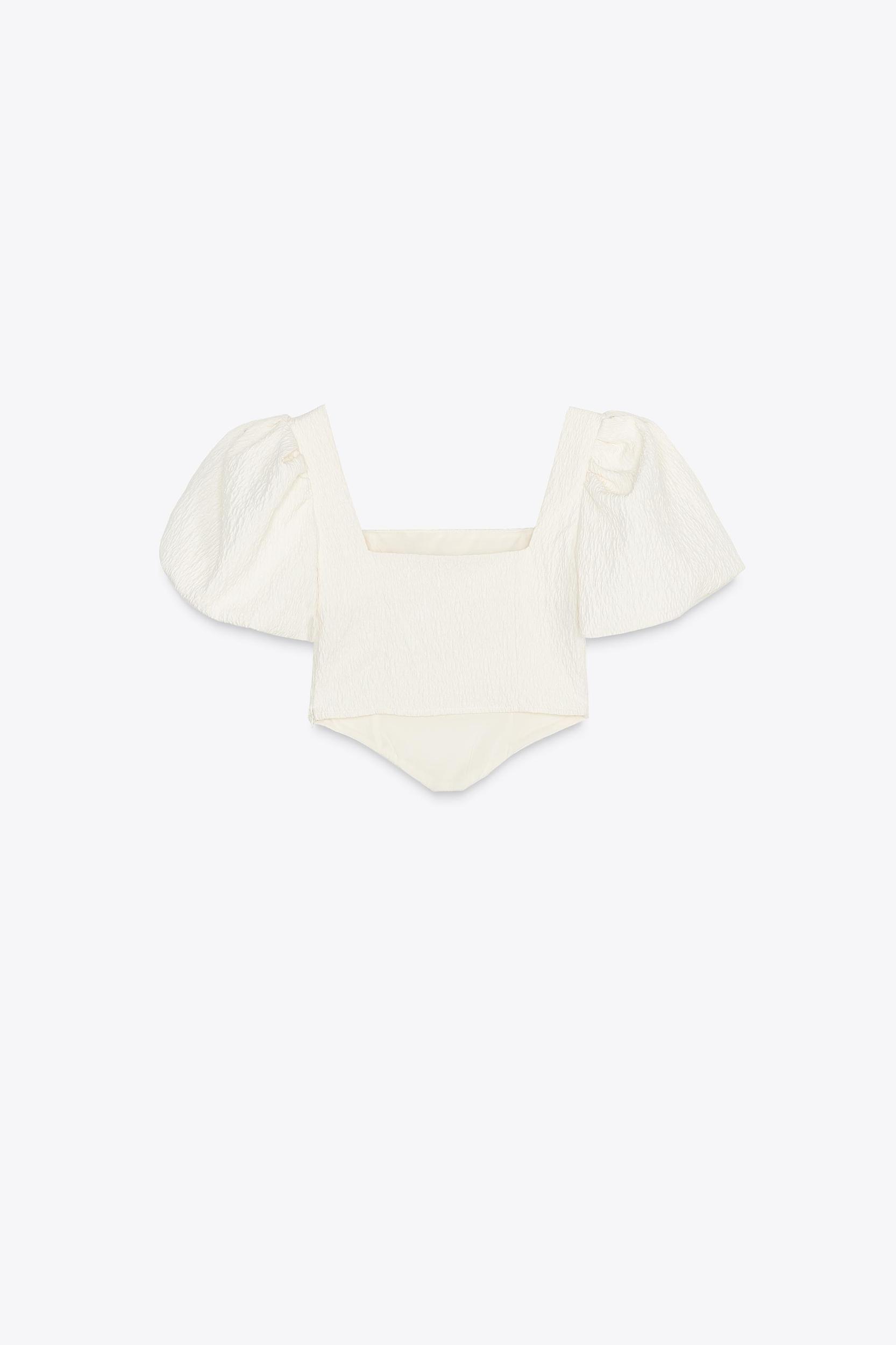 TEXTURED VOLUME CORSET TOP Product Image