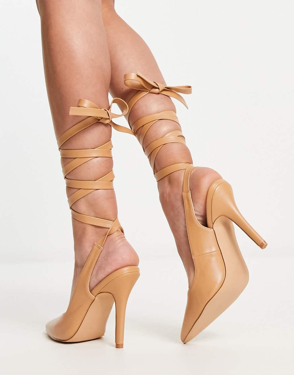 RAID Ishana heeled shoes with ankle tie Product Image