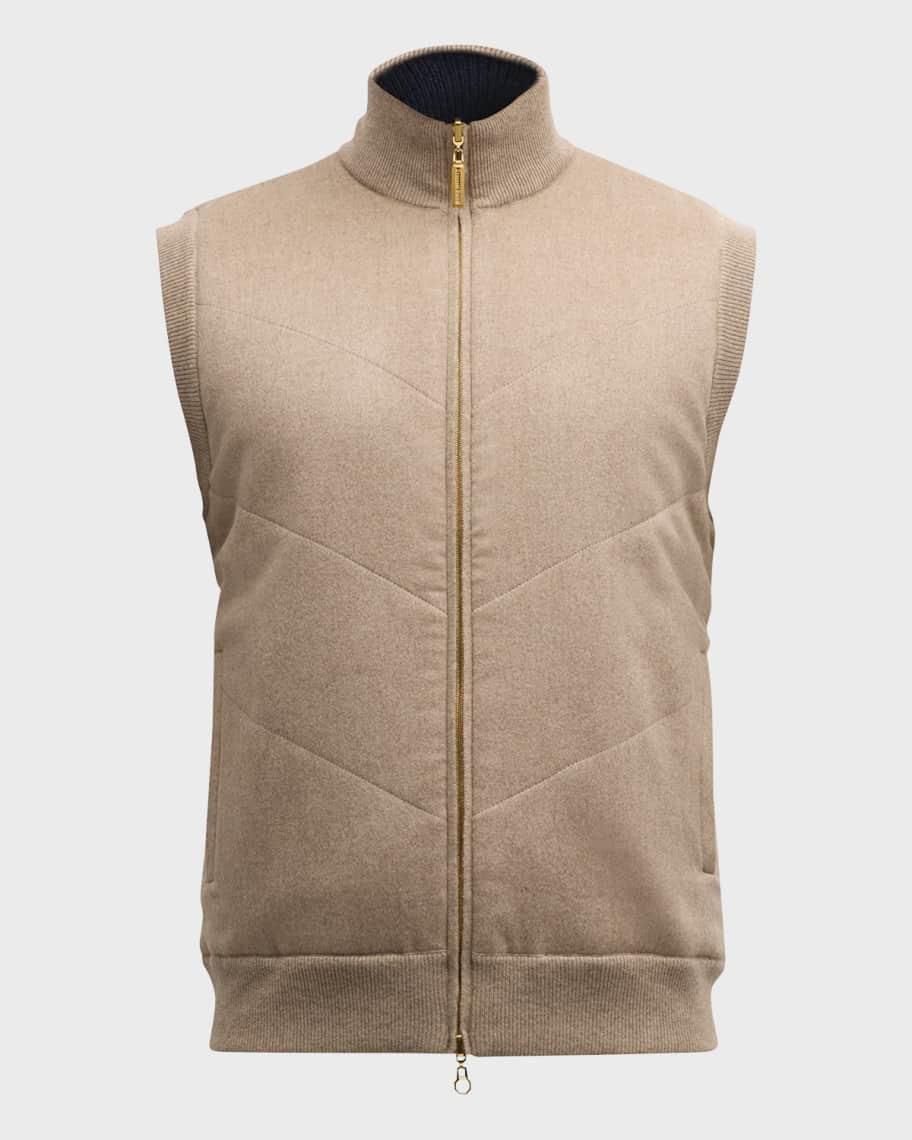 Mens Cashmere-Wool Reversible Vest Product Image