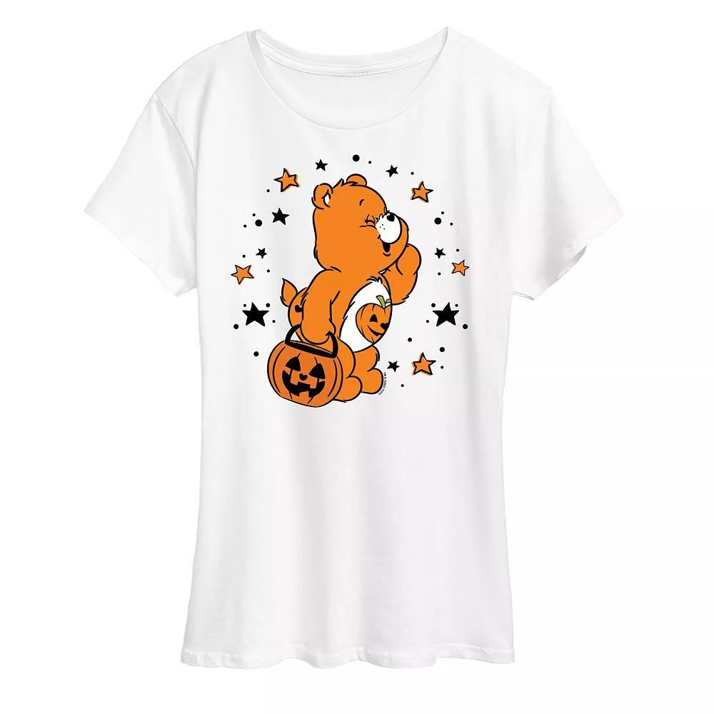 Women's Care Bears Halloween Trick Or Sweet Graphic Tee, Girl's, Size: Medium, Grey Gray Product Image