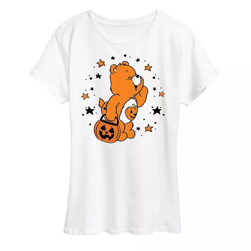 Women's Care Bears Halloween Trick Or Sweet Graphic Tee, Girl's, Size: Medium, Grey Gray Product Image