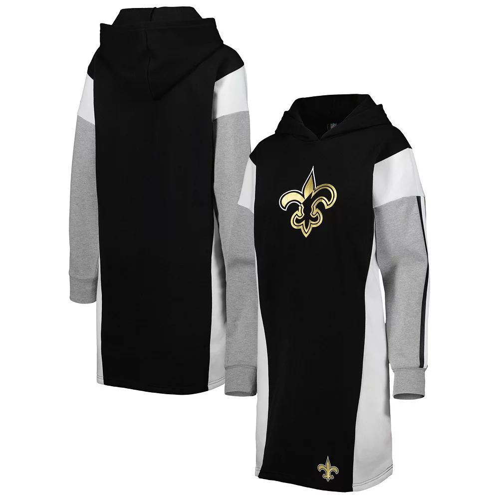 Womens G-III 4Her by Carl Banks New Orleans Saints Bootleg Long Sleeve Hoodie T-Shirt Dress Product Image