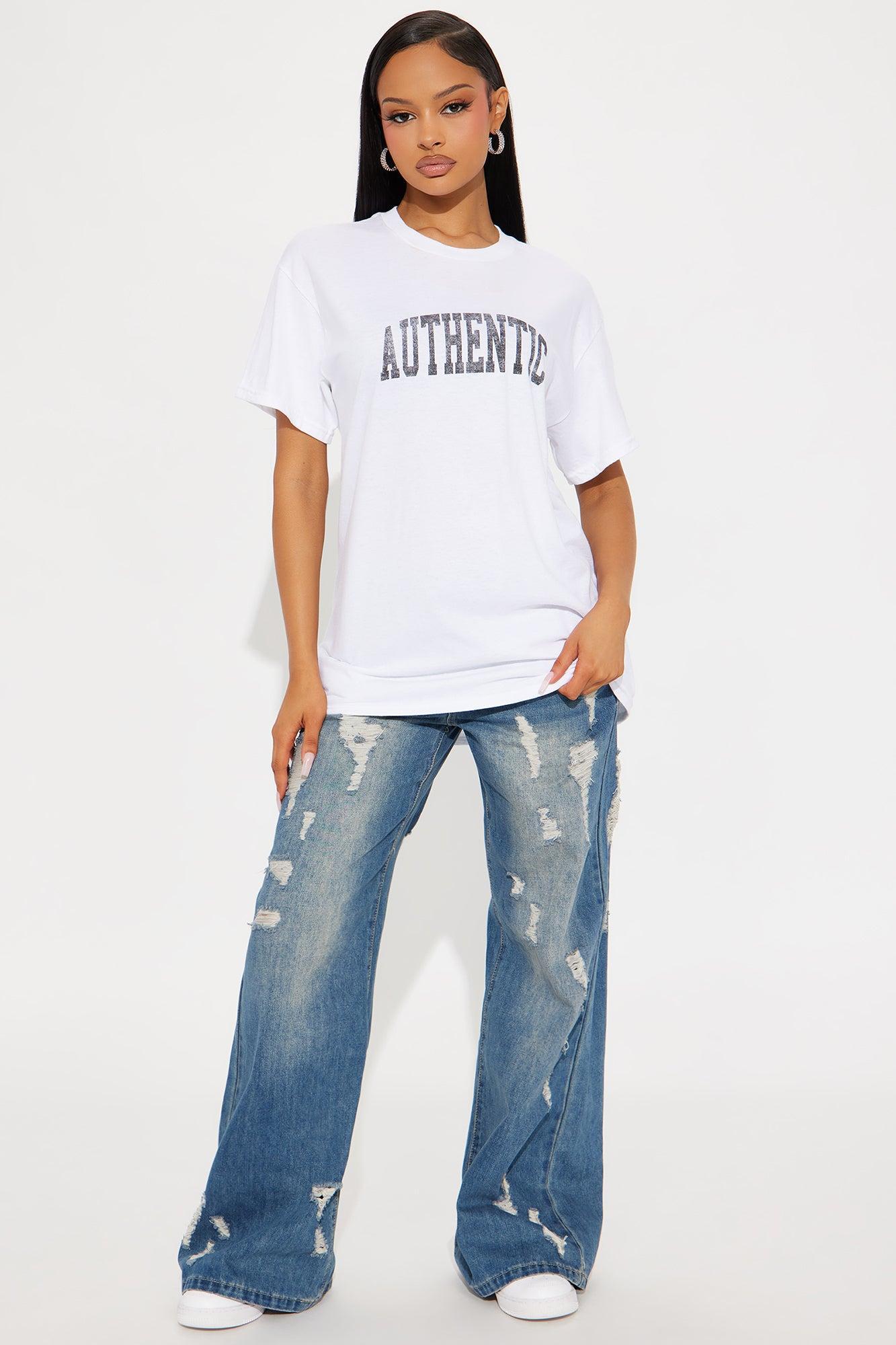 Authentic Oversized Tee - White Product Image