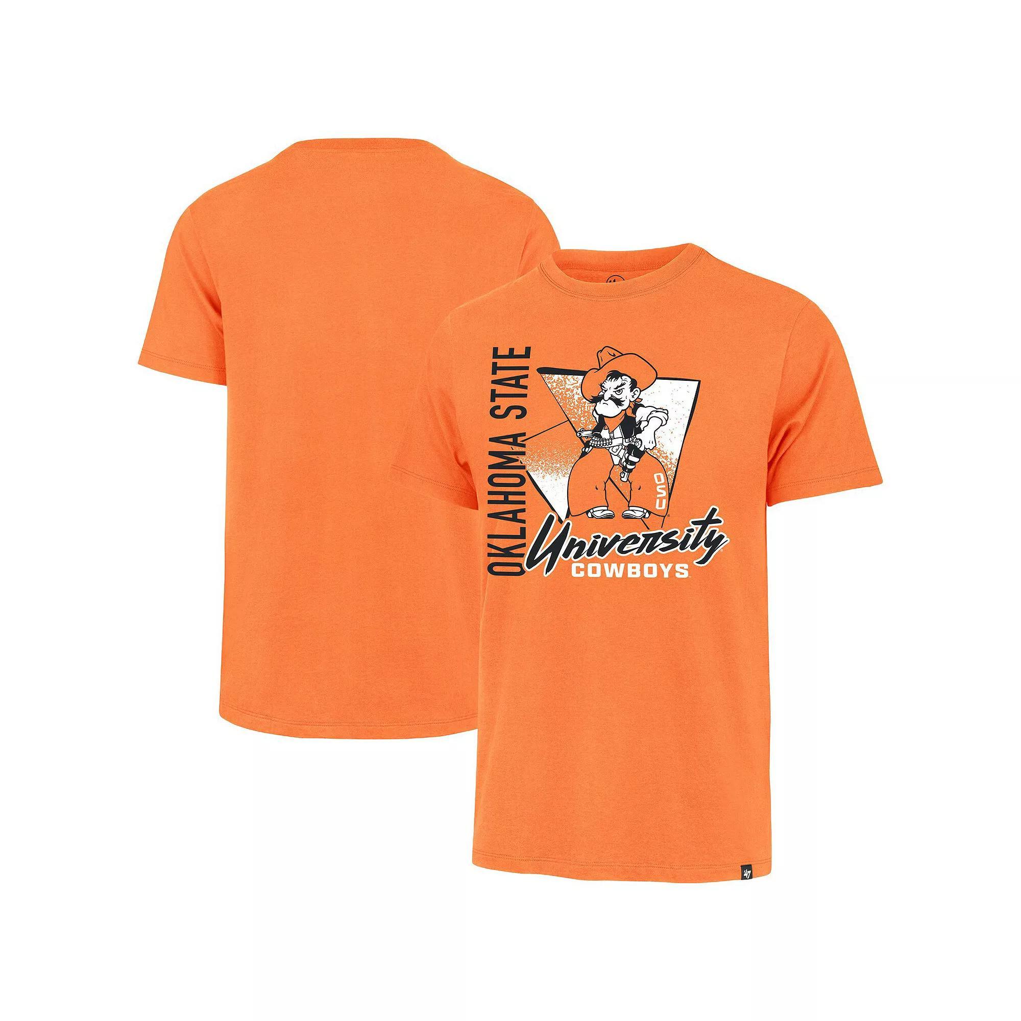 Men's '47 Orange Oklahoma State Cowboys Side Arm Franklin T-Shirt, Size: Small Product Image