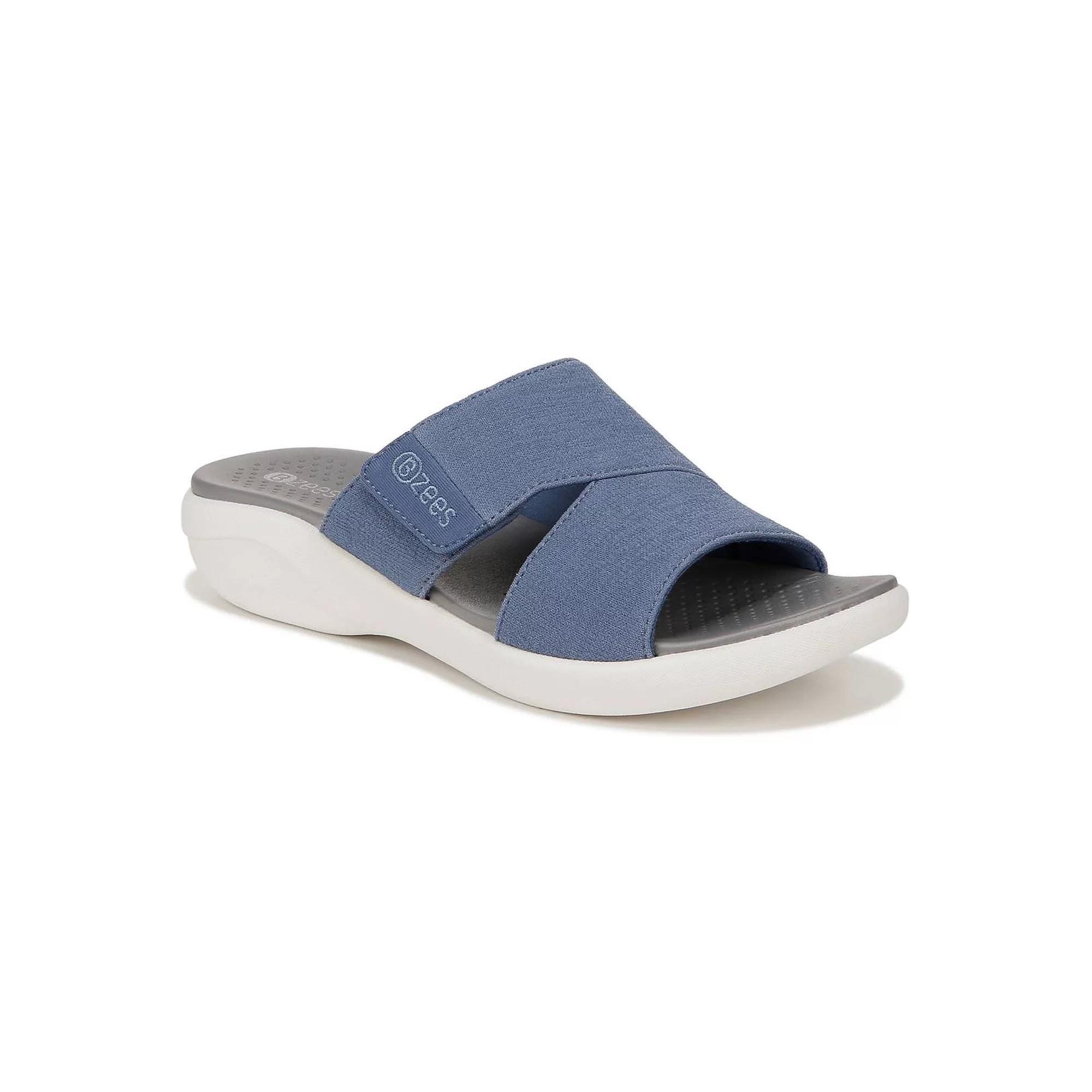 LifeStride Carefree Women's Slide Sandals, Size: 7.5 Wide, Blue Product Image