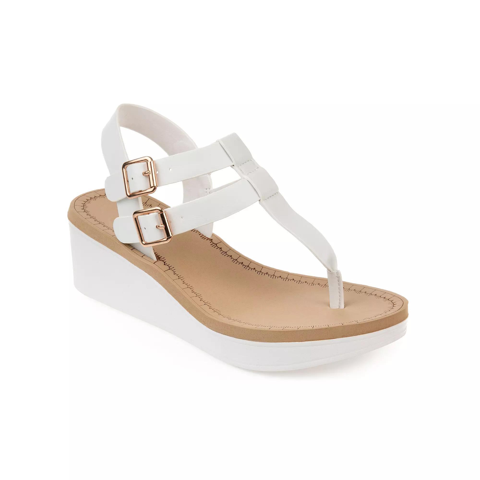 Journee Bianca Womens Wedge Sandals Product Image