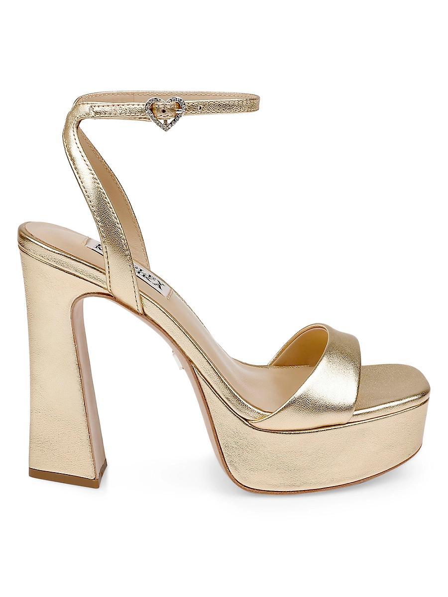 Caia Crystal Heart Platform Sandals Product Image