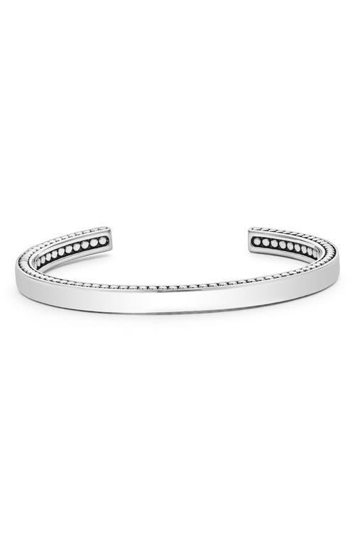 Lagos Mens Sterling Silver Anthem Cuff Bracelet Product Image