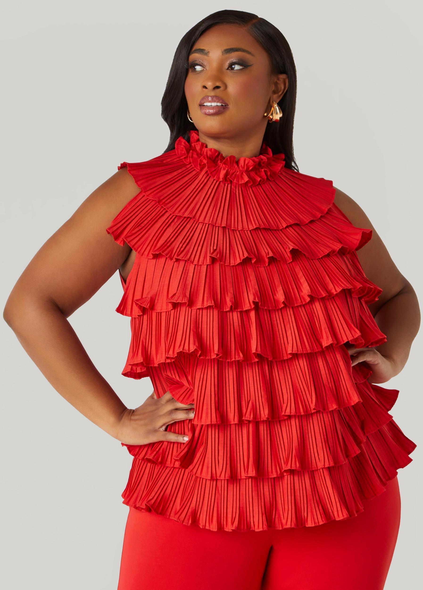 Tiered Ruffled Blouse Product Image