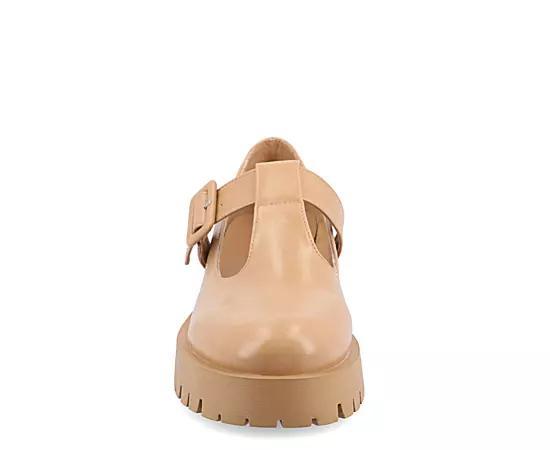 Journee Suvi Tru Comfort Foam Womens Mary Jane Flats Ivory Product Image