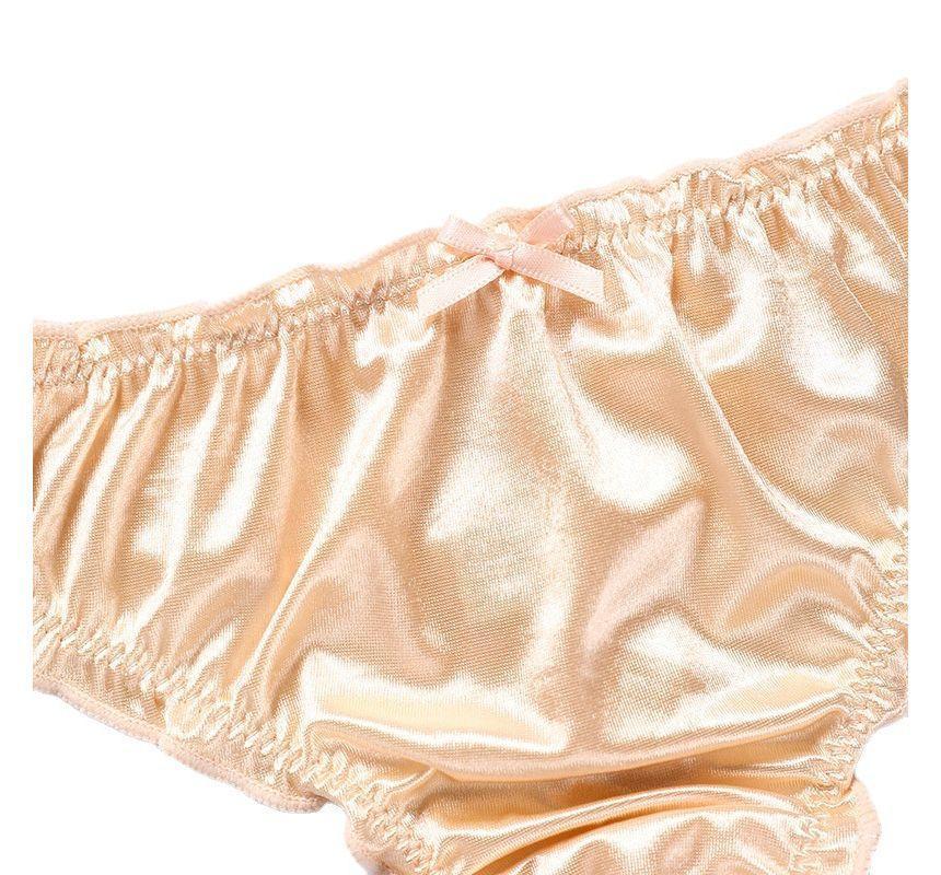 Satin Ruched Panties Product Image