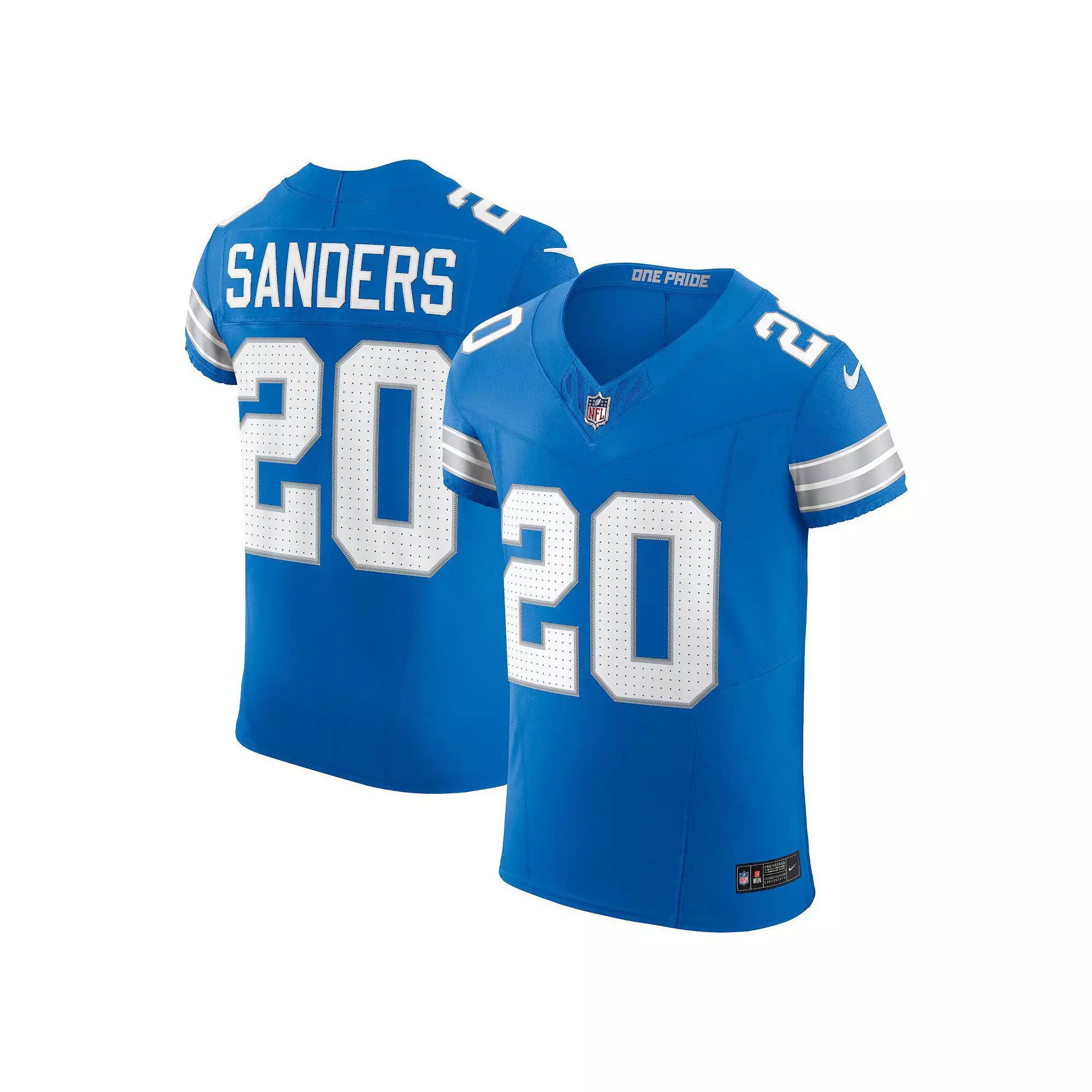 Men's Nike Barry Sanders Blue Detroit Lions Retired Player Vapor F.U.S.E. Elite Jersey, Size: 44 Product Image