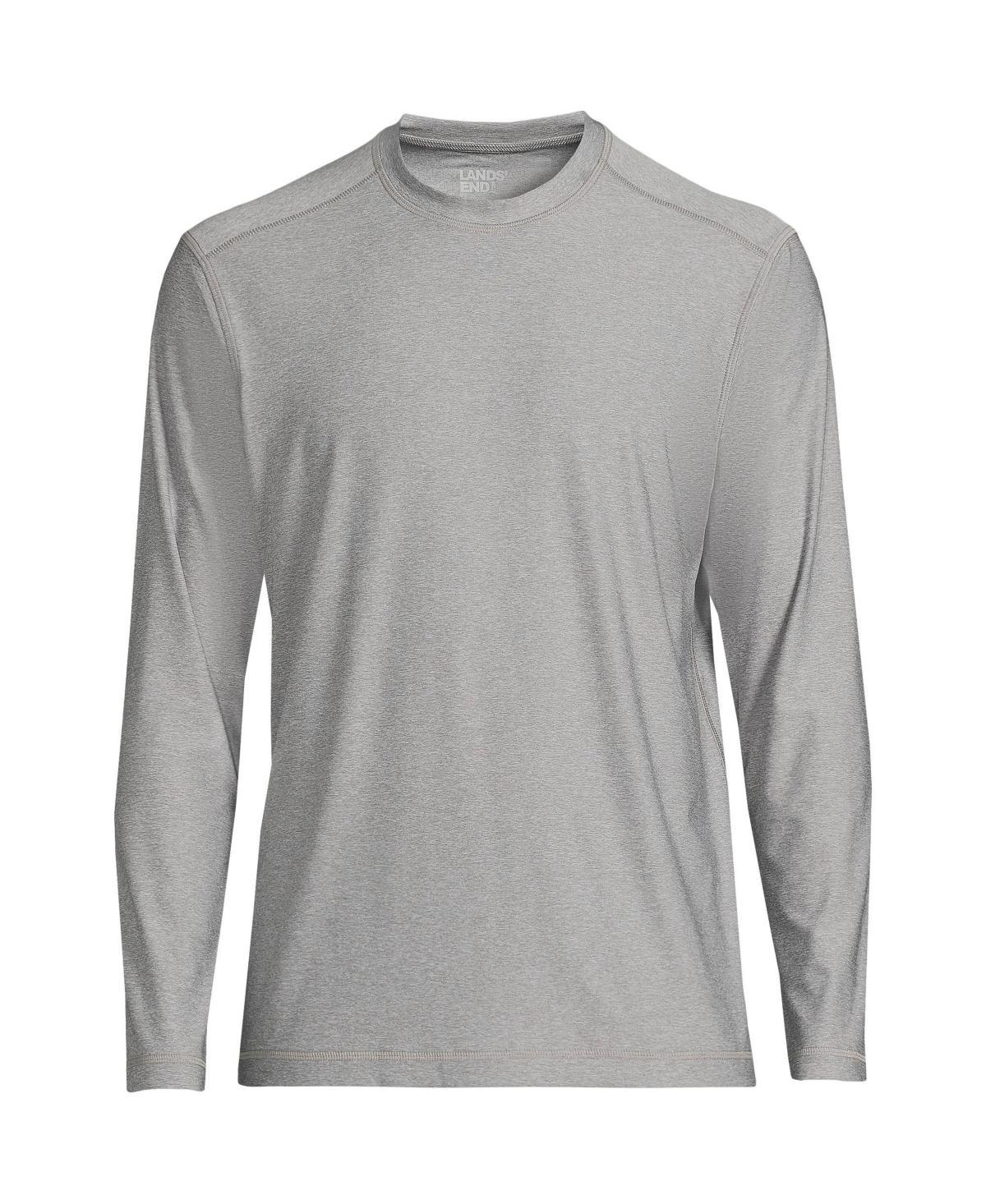 Big & Tall Lands' End SPF Long Sleeve Tee, Men's, Size: Medium Tall, Deep  Blue Product Image