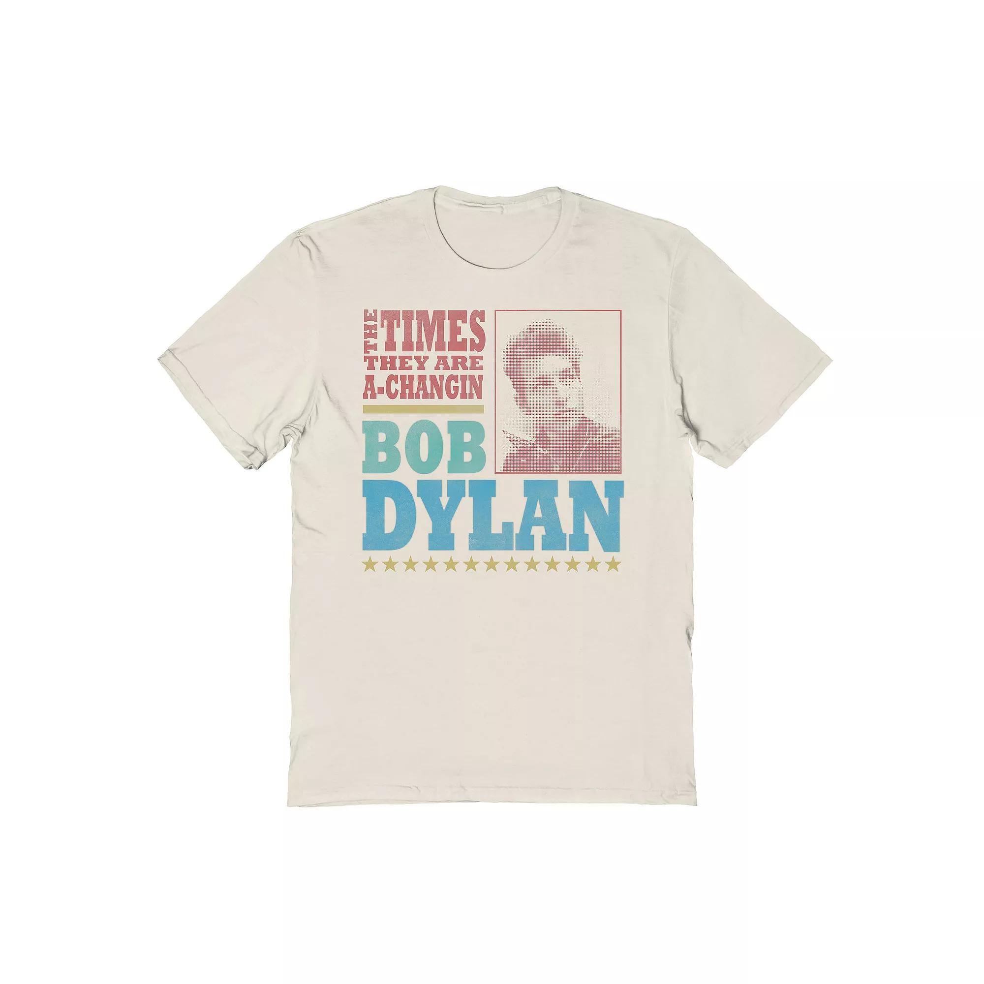 Men's Bob Dylan Times Changin Graphic Tee, Size: XL, Beige Khaki Product Image