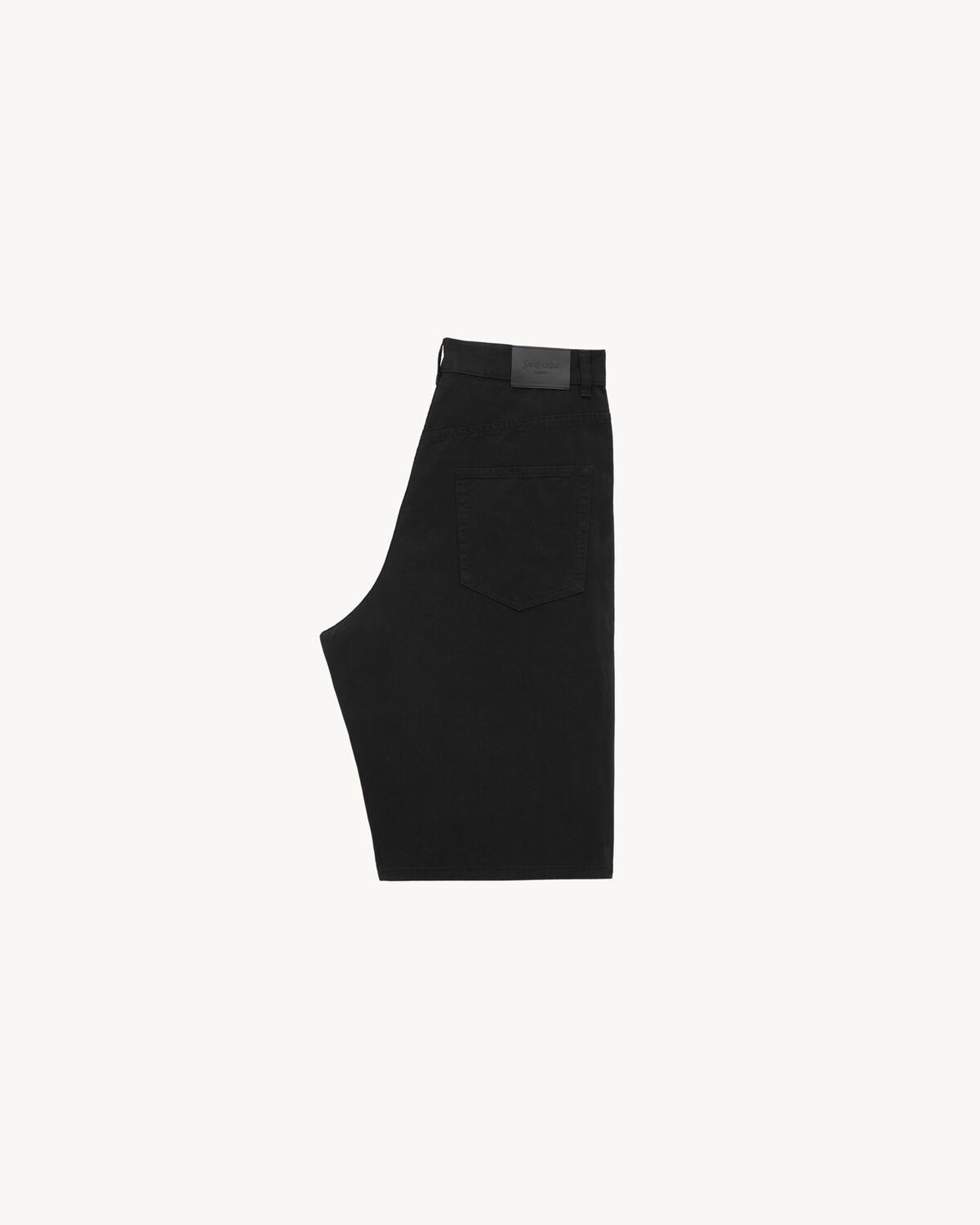 baggy bermuda shorts in cotton twill | Saint Laurent | YSL.com Product Image