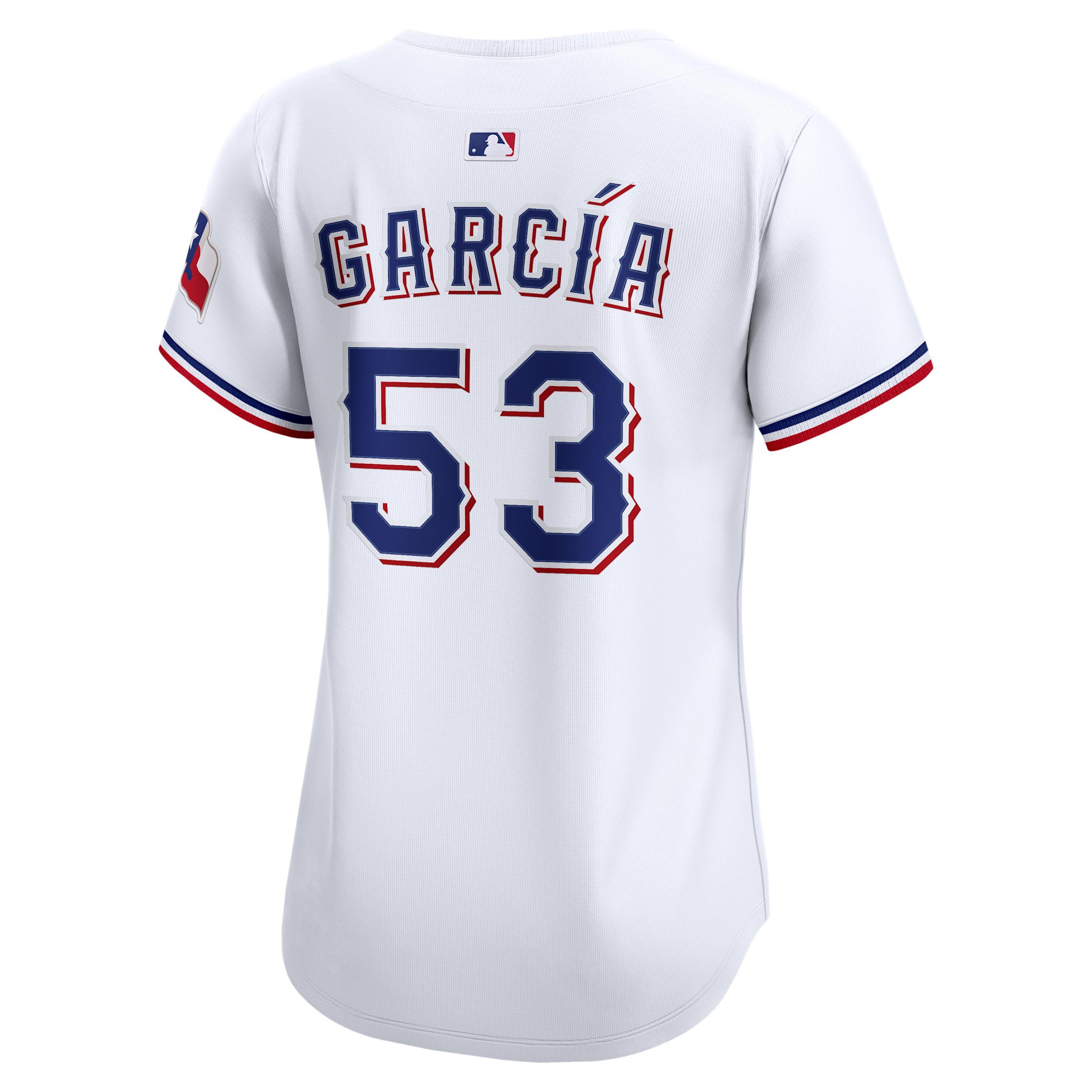 Adolis GarcÃ­a Texas Rangers Womenâs Nike Women's Dri-FIT ADV MLB Limited Jersey Product Image