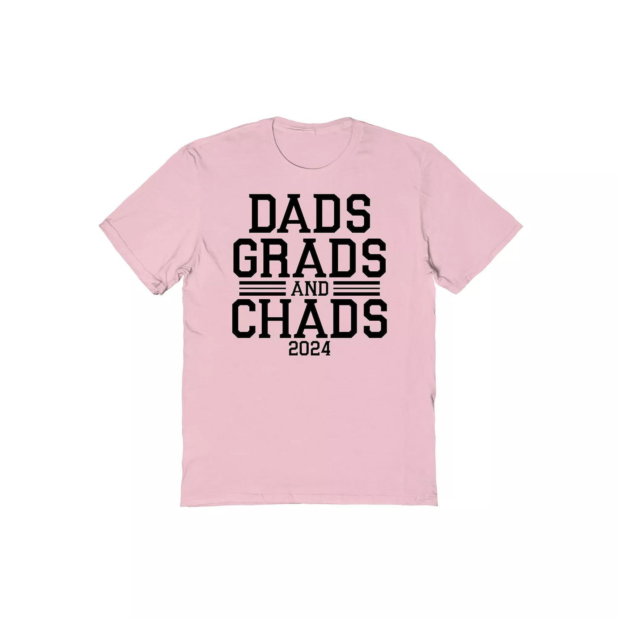 Mens COLAB89 by Threadless Dads Grad And Chads 2024 Graduate Graphic Tee Product Image