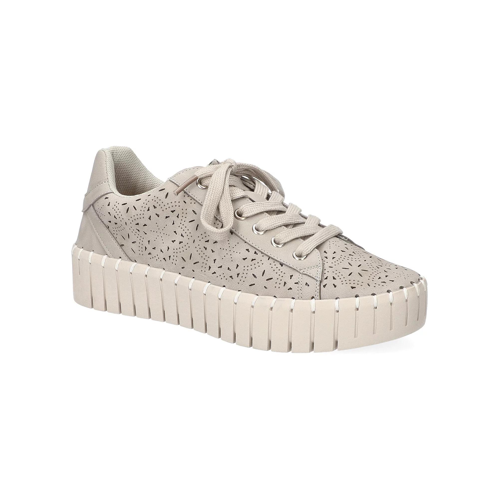 Easy Street Retta Women's Comfort Platform Sneakers, Size: 9, Gray Product Image