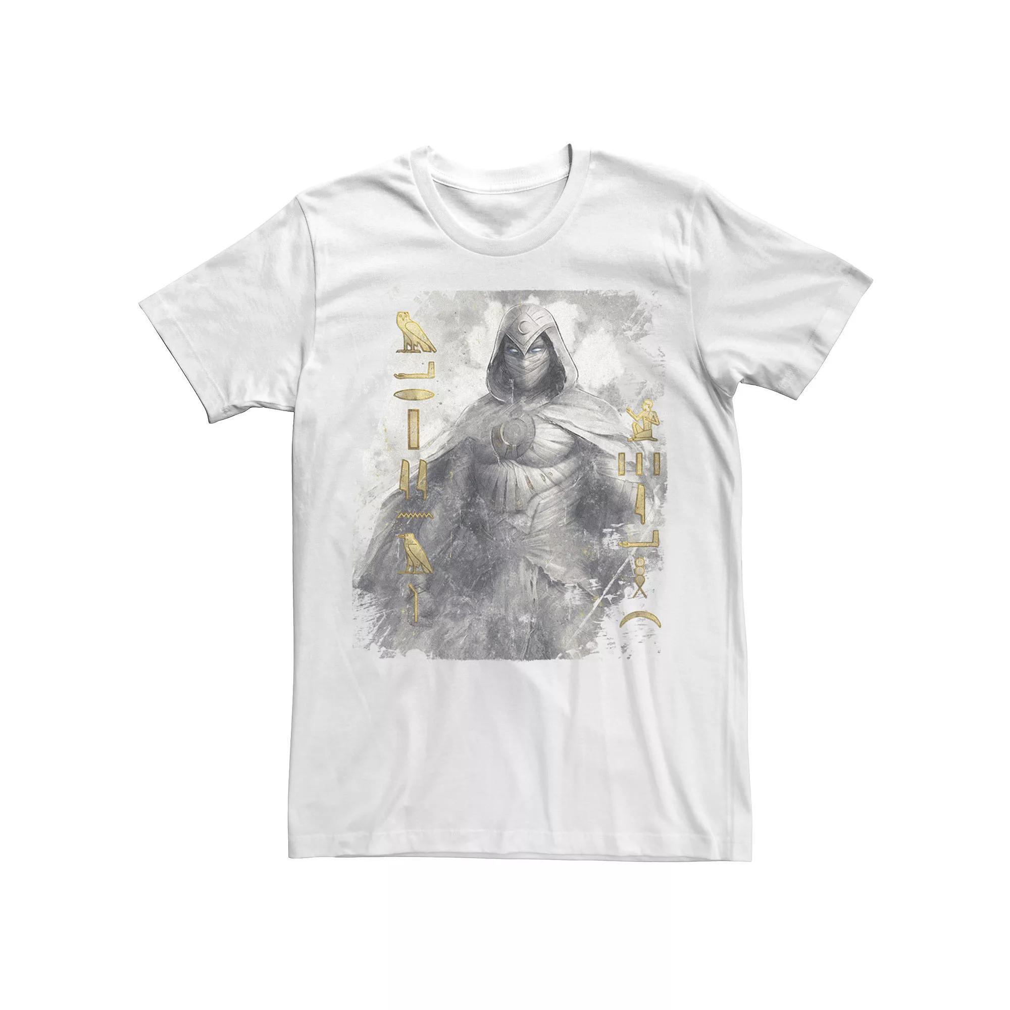 Men's Marvel Moon Knight Glyphs Tee, Size: XL, White Product Image