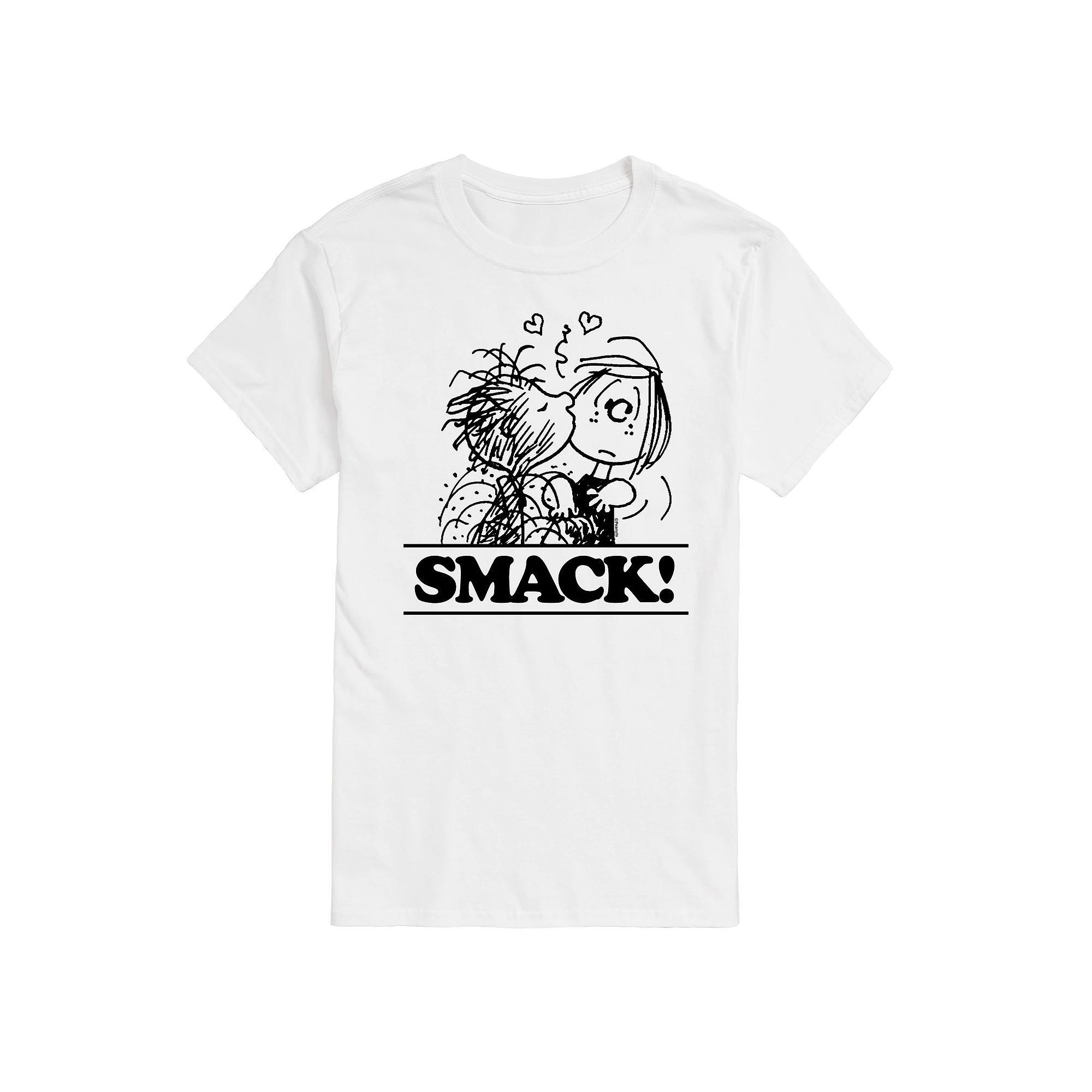 Big & Tall Peanuts Pigpen & Peppermint Patty Smack Graphic Tee, Mens Product Image